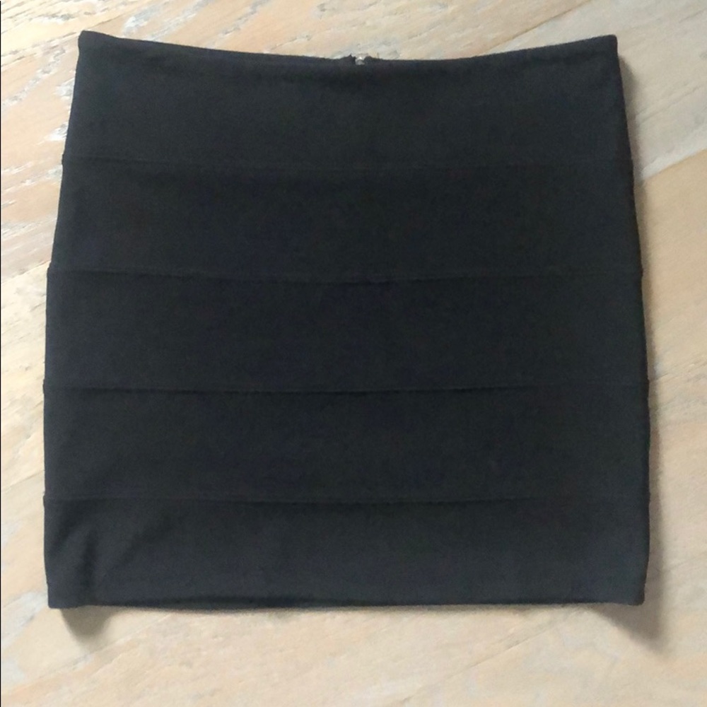 Millau Black Bodycon Mini Skirt